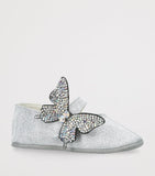 BabyWalker crystal butterfly ballet flats - British product
