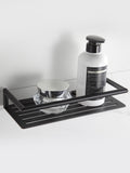 Showerdrape Black Verso Shower Basket 27x12x4.5cm (British brand)