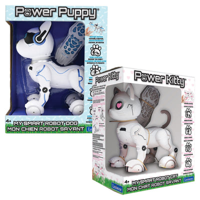 Lexibook Power Puppy and Power Kitty Assortment Interactive Robot Toy
