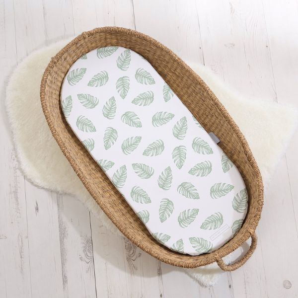 The Tiny Bed Co. Basket Changing Mat - Palm Bay (Green) GOODS Superdrug