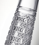 Hand-Cut Crystal Bud Vase with Latticework Design 18cm