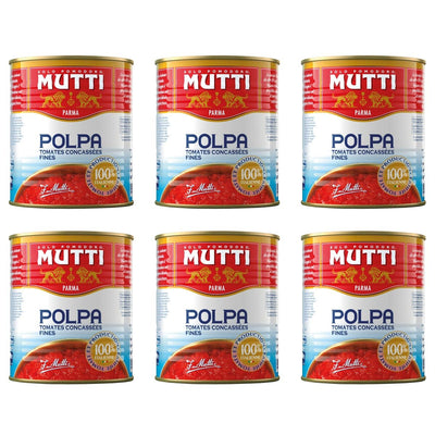 Mutti Polpa Chopped Tomatoes 6 x 790g tins