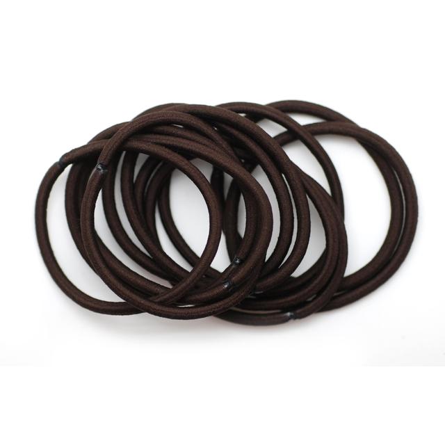 Thick Snag Free Hair Bands Brown 12 per pack GOODS M&S