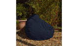 rucomfy Indoor Outdoor Bean Bag in Navy Adult Bean Bag Chair 110x80x80cm