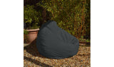 rucomfy Dark Grey Indoor Outdoor Bean Bag Chair 110x80x80cm, imported from the UK