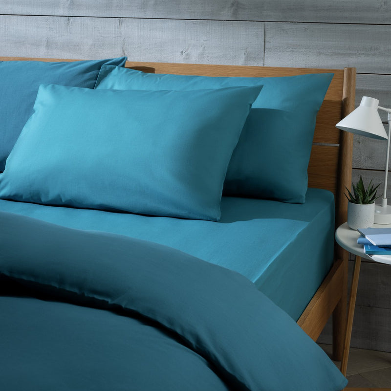 Habitat pillowcases in petrol blue, size 75cm x 50cm, UK version
