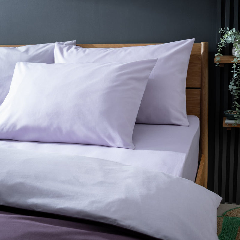 Habitat lilac polycotton pillowcase pair 50x75cm, UK version