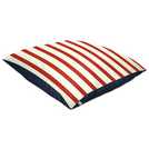 rucomfy Stripe Red Bean Bag Cushion 70x70x10cm, imported from the UK