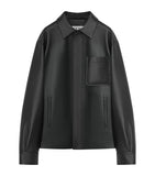 LOEWE Leather Anagram Overshirt, UK version