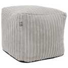 rucomfy Bean Bag Cube Light Grey 38cm, imported from the UK