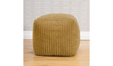 rucomfy Jumbo Cord Cube Bean Bag Mustard Bean Bag Seat 38cm