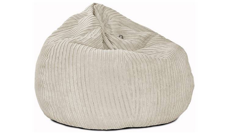 Rucomfy bean bag in Light Grey, 110x80x80cm, imported from the UK