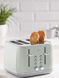 Sage Green Electric 4 Slice Toaster