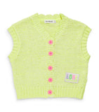 Billieblush knitted appliqué cardigan for children aged 2-12 years - British product