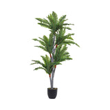 Livingandhome artificial Persian grass tree 135cm with black pot, UK version