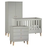 Venicci Saluzzo 3pc - Cot Bed, Chest, Wardrobe -Warm Grey GOODS Boots