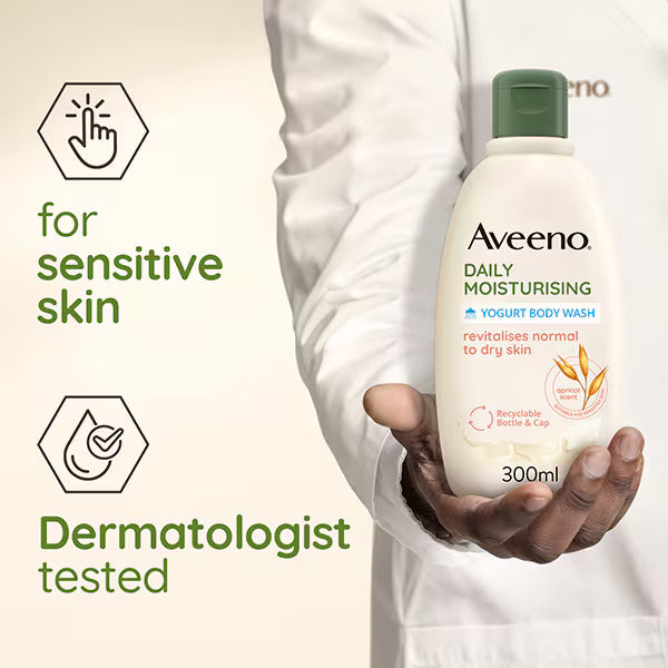 Aveeno Apricot & Honey Body Wash 300ml - British product