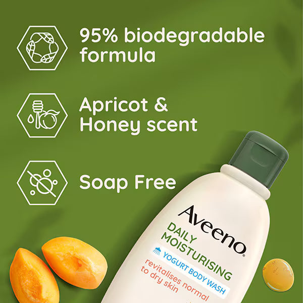 Aveeno Apricot & Honey Body Wash 300ml - British product