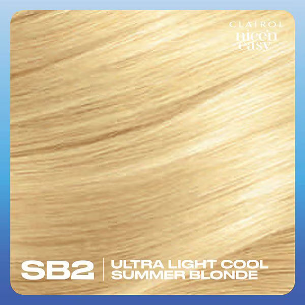 Clairol Nice'N Easy hair dye SB2 Light Summer Blonde - British product