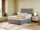 Sealy Eldon Comfort Superking Divan Bed Grey (British brand)