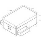 Sealy Abbot Pillowtop Double Divan Bed (British brand)