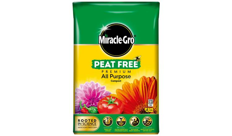Miracle-Gro Peat Free All Purpose Compost 40L, imported from the UK