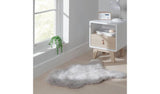 Habitat faux fur rug dove grey 60x90cm, UK version