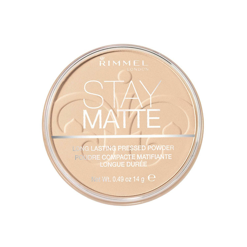 Rimmel Stay Matte Pressed Powder Transparent 14g, imported from the UK