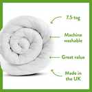 Dreamwell medium weight 7.5 tog double duvet - British product