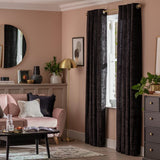 Argos black velvet curtains 168x183cm - British product