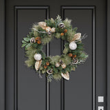 Decorated Christmas Unlit Wreath Assortment 24