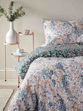 Vantona blue ditsy floral duvet cover and pillowcase set (British brand)