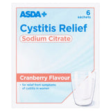 ASDA Cystitis Relief Cranberry Flavour Medicine 6 Sachets