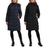 Pajar Ladies Long Down Coat Black & Navy Winter Coat