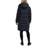 Pajar ladies long down coat in black and navy, imported from the UK