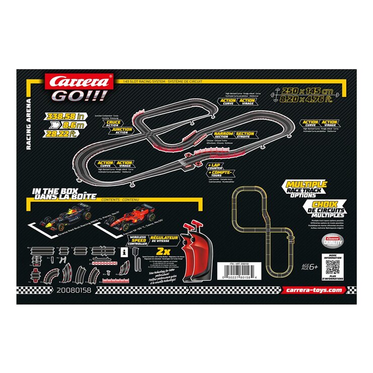 Carrera Go!!! Slot Car Track F1 Racing Arena Perez - British product