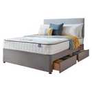 Silentnight Kingsize Divan Bed Set Grey (British brand)