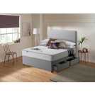 Silentnight Kingsize Divan Bed Set Grey (British brand)
