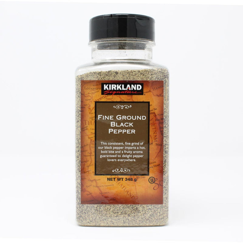 Kirkland Signature fine ground black pepper 348g, UK version