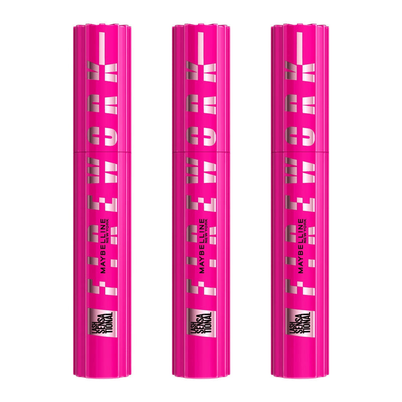 Maybelline Lash Sensational Firework Mascara 3 pack, imported from the UK