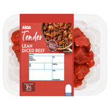 ASDA Tender Lean Diced Beef 250g - British product