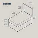 Silentnight Middleton Double Comfort Divan Bed - Grey