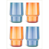 Habitat Coloured Stacking Tumbler Assortment GOODS Sainsburys