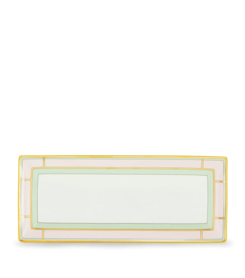 GINORI 1735 Porcelain Colonna Diva Rectangular Change Tray 28cm, UK version