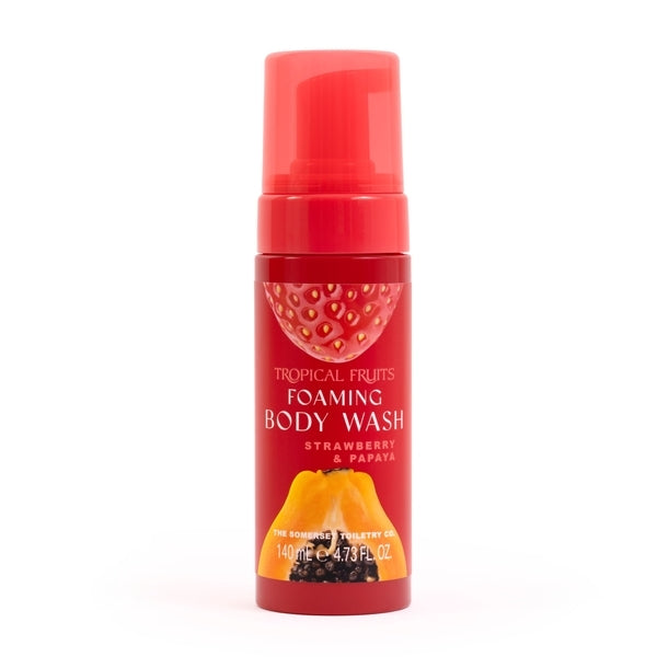 Tropical Fruits foaming body wash strawberry papaya 140ml (British brand)