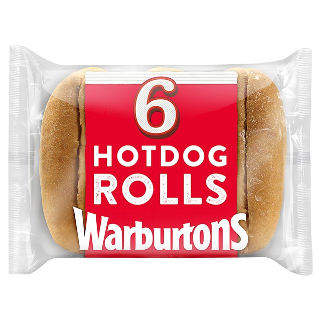 Warburtons Hot Dog Rolls 6 per pack GOODS M&S