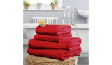 Habitat Cotton Supersoft 4 Piece Towel Bale - Red