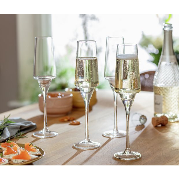 Habitat Sahara set of 4 Prosecco glasses, UK version