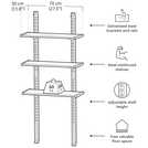 Keter 70cm shelving kit for sheds, UK version