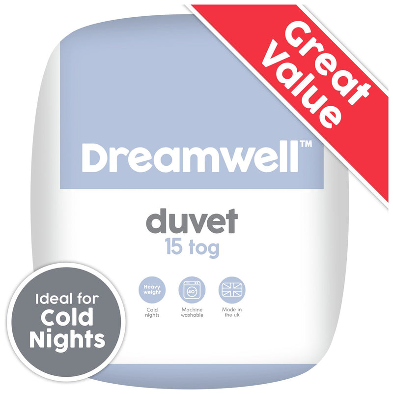 Dreamwell Cold Nights Heavy Weight 15 Tog Single Duvet - British product